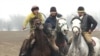 Kyrgyzstan - Horses imported from Poland are used to play kok-boru (kokboru, buzkashi) - screen grab