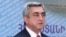 Armenia -- President Serzh Sarkisian speaks at the Armenian Chamber of Commerce and Industry, 26May2011.