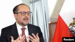 Федеральный министр Австрии по европейским и международным делам Александр Шалленберг