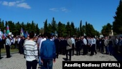 Azerbaijan. İmishli. İlham Aliyev's meeting in Imishli