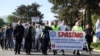 Protest u Zenici na kojem se traži očuvanje proizvodnje u željezari, 1. maj 2026.