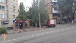 Под обстрелом на улице в Донецке