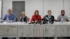 На 18 август 2020 г. беше създаден Координационен съвет на опозицията. От ляво надясно: Павел Латушка, Мария Калесникова, Волха Ковалкова, Максим Знак, Сяргей Дълевски.