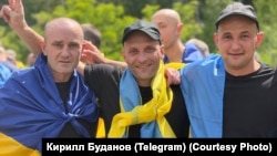 Украинские военные после возвращения из плена, 5 июня 2026 года