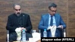امان‌الله غالب رئیس برشنا شرکت "راست" عبدالقیوم رحیمی والی جدید هرات "چپ"