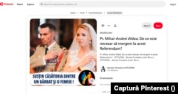 Imaginea soților Sechila a fost folosită în campania Referendum pentru Familie.