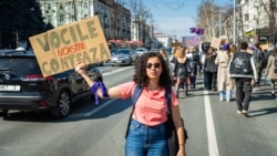 Moldova, Feminist march on 8th of March in Chisinau