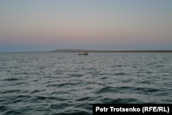 Fishermen on the northern Aral Sea