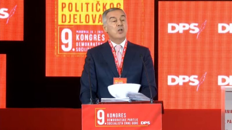 Đukanović na Kongresu DPS-a: Nastavljamo borbu za građansku Crnu Goru