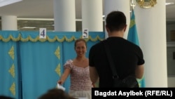 Голосование в Алматы на выборах депутатов в новый парламент Курултай. 23 августа 2026