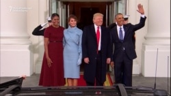Obamas Welcome Trumps To White House