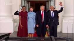 Familia Obama a primit familia Trump la Casa Albă