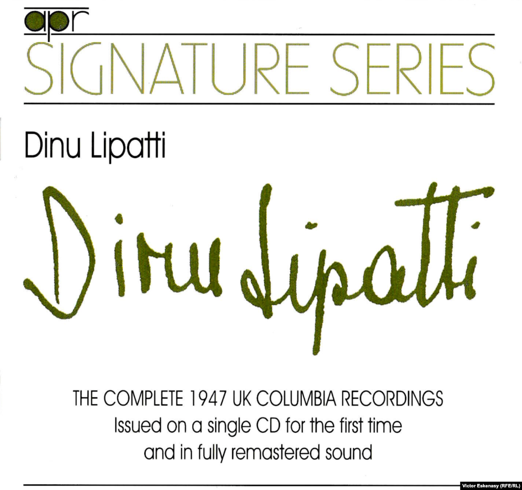 Romania - Dinu Lipatti Recordings on CD, cover Appian