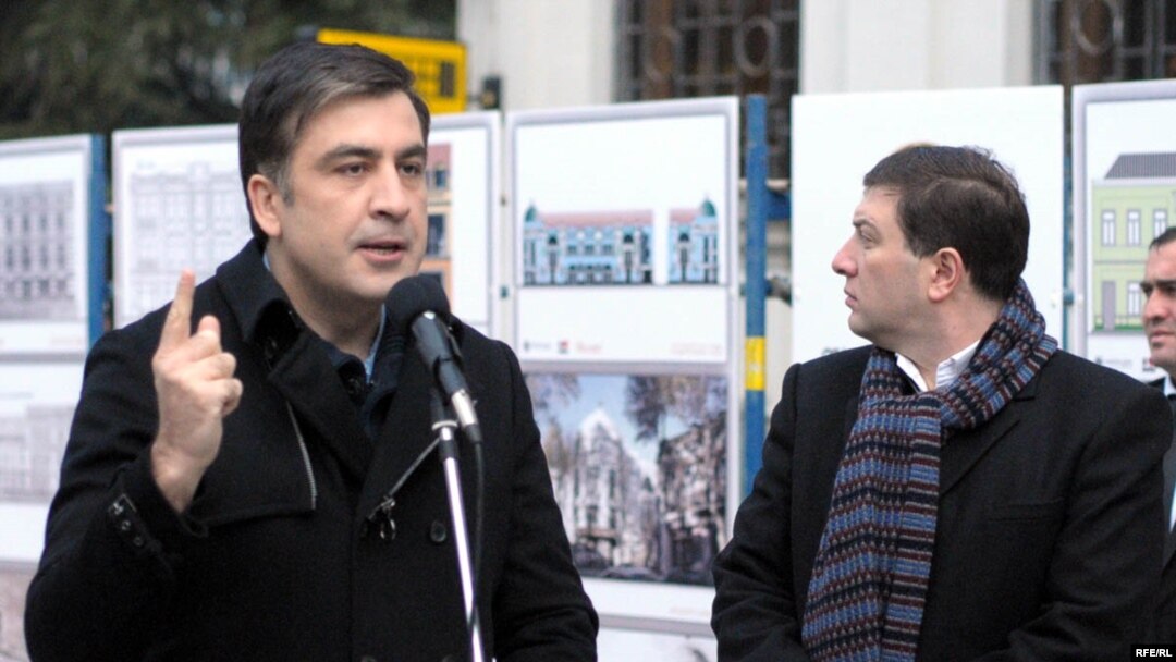 Михаил Саакашвили и Гиги Угулава (2010 год)