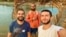 Крымчане Денис Мацола (л), Максим Осадчук и Алим Алиев (п) на Гоа