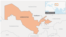 uzbekistan map