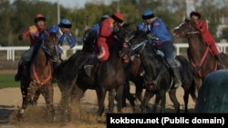 Казакстандагы Көчмөндөр оюндары учурундагы көкбөрү оюну. 12-сентябрь, 2024-жыл.