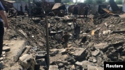 The aftermath of a deadly missile strike in Mykolayiv on June 29. 