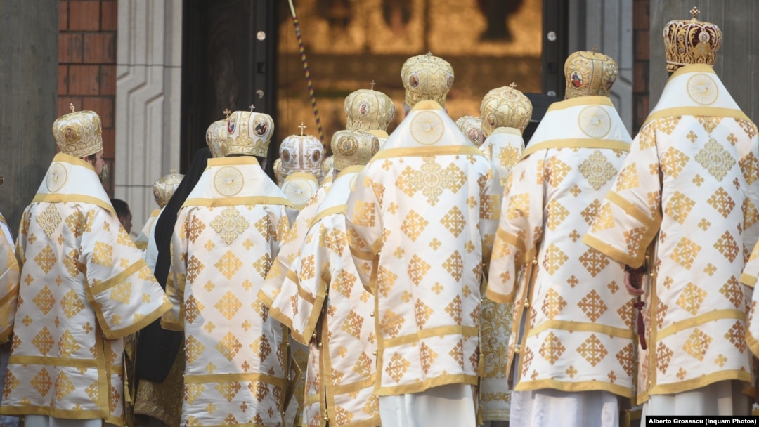 Romania Bucharest ortodox priests