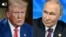 Дональд Трамп и Владимир Путин. Коллаж 