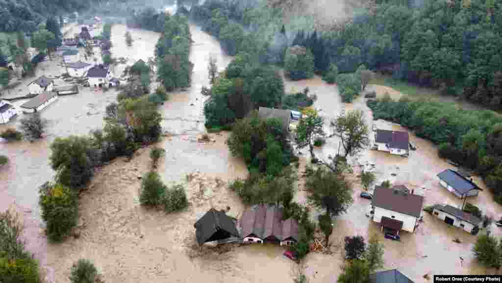 Poplave u Fojnici, srednja Bosna, 4. oktobra 2024.