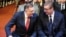 Predsjednik Saveza nezavisnih socijaldemokrata Milorad Dodik i predsjednik Srbije na proslavi "Sretenja", zajedničkog praznika Srbije i RS, Banjaluka, februar 2025. godine