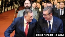 Milorad Dodik, predsjednik RS i Aleksandar Vučić, predsjednik Srbije. 