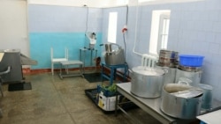 Încăperea în care a fost reamplasată secția de prelucrare primară (spălare și curățare) a legumelor și fructelor din Spitalul Clinic Bălți