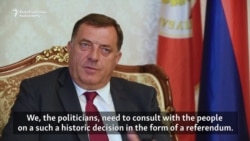 Republika Srpska President Confirms Plans For Controversial Referendum