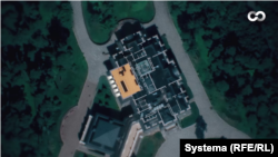 Расположение бежевого кабинета в здании представительского корпуса в Ново-Огарёво. Коллаж "Системы"