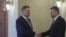 Președintele Klaus Iohannis și Marcel Ciolacu, președintele Camerei Deputaților