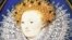 Николас Хиллиард. Портрет Елизаветы I. Миниатюра. Англия, около 1585-1587. Музей Виктории и Альберта 