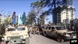 Miliții talibane la Herat, august 2021
