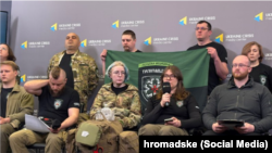 Пресконференція «Госпітальєрів» в «Українському кризовому центрі». Київ, 10 березня 2026 року