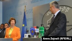 Catherine Ashton i Hashim Thaci