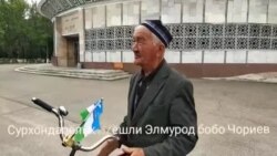 81-летний аксакал из Узбекистана отправился в путешествие на велосипеде в соседний Кыргызстан