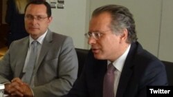 Архивска фотографија: Јоргос Кумуцакос, одговорниот за надворешна политика во грчката опозициска партија Нова демократија
