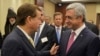 U.S. - Ed Royce (L), chairman of the House Foreign Affairs Committee, talks to Armenian President Serzh Sarkisian during a reception on Capitol Hill, Washington, 30Sep2015.