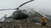 A helicopter takes off from Nanga Parbat, nicknamed Killer Mountain, in Pakistan (file photo)