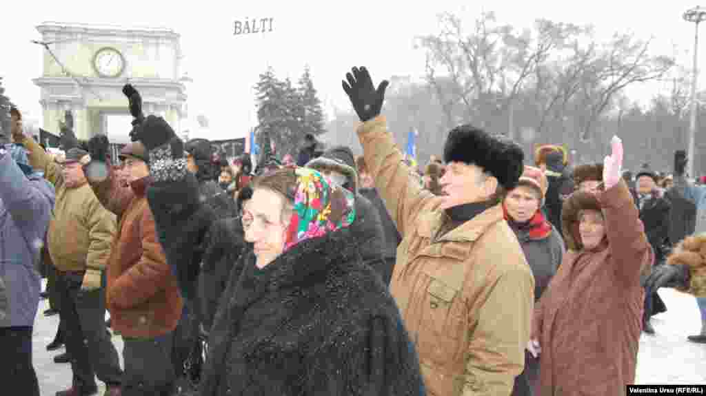 Moldova, Antigovernmental protest in Chisinau organized by the Committee for Defending the Constitution and Democracy, 12.02.2012