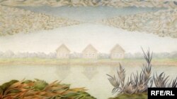 Валентина Кропивницкая. «Три домика». 1986