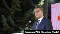 Претседателот на Владата и лидер на ВМРО-ДПМНЕ, Христијан Мицкоски. 