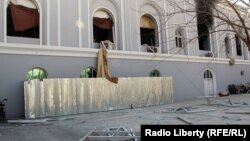 Қандаҳорда портлаш содир этилган меҳмонхона.