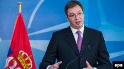 Obavestio sam Mogerini da sam razočaran reakcijom EU, tokom večeri obavestićemo Rusiju, sutra i Kinu i potpredsednika SAD: Vučić