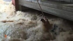 Дар ҷануби Чин гурӯҳи наҷот мардеро дар охирин лаҳза аз сел берун кашид