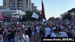 Novosadski protest u blizini univerzitetskog kampusa, Novi Sad 20. jun 2026.