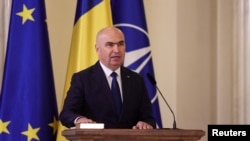 FOTO DE ARHIVĂ: Prim-ministrul României, Bolojan, la ceremonia de depunere a jurământului, la București, pe 23 iunie 2025.