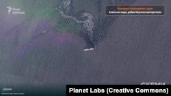 Супутник Planet Labs 9 липня зафіксував уражені танкери, що є наслідком масштабної атаки українських безпілотників на російську морську логістику