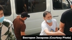 Александр Габышев перед заседанием суда, 26 июля, Якутск