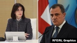 ფოტოკოლაჟი: (მარცხნიდან) მაკა ბოჭორიშვილი, საქართველოს საგარეო საქმეთა მინისტრი; ჯეიჰუნ ბაირამოვი, აზერბაიჯანის საგარეო საქმეთა მინისტრი 
